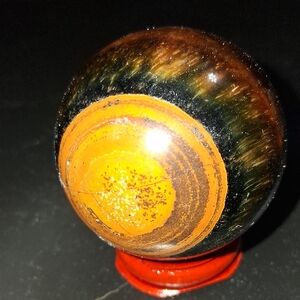 Elegant Brown Tigers Eye Decorative Sphere